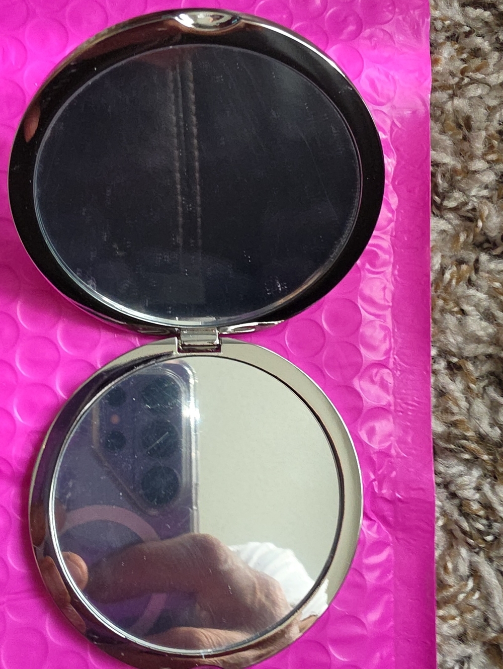 Tom Ford Double-Sided Compact Mirror - Silver